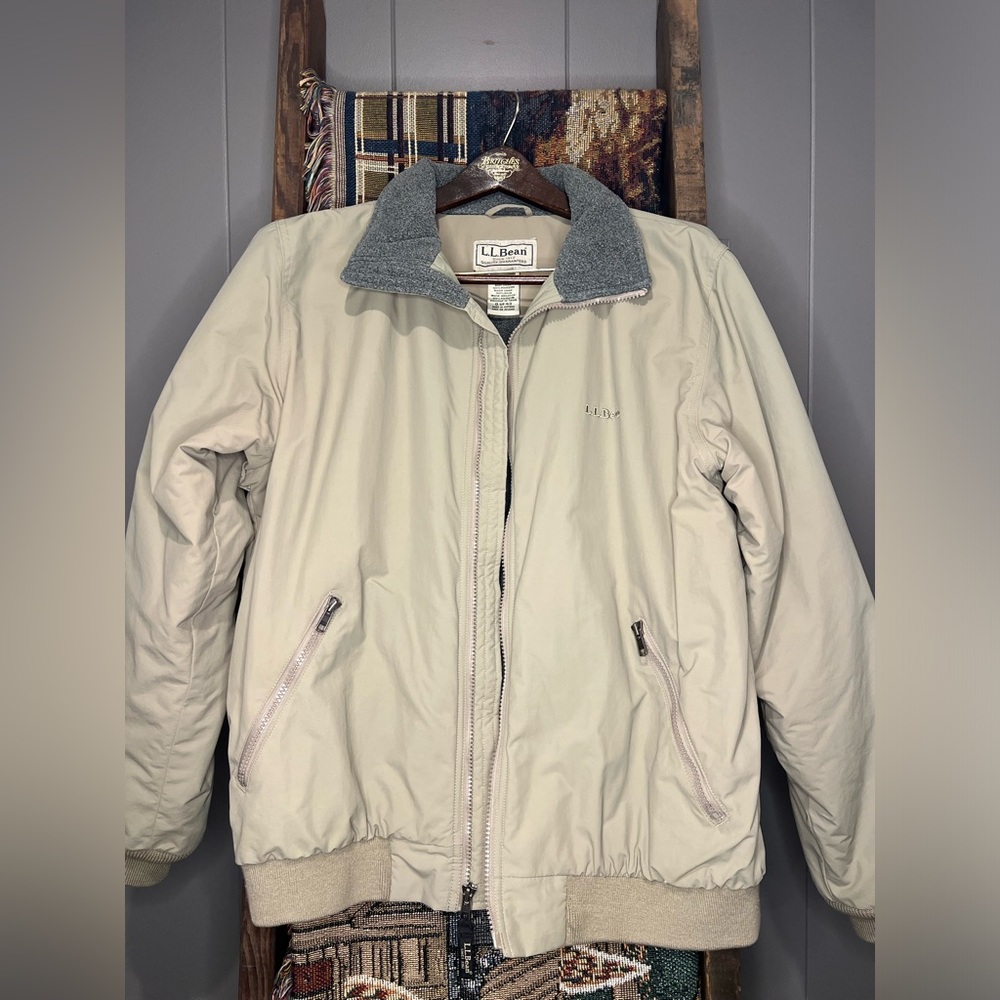 L.L. Bean Men's Warm-Up Jacket, Fleece Lined